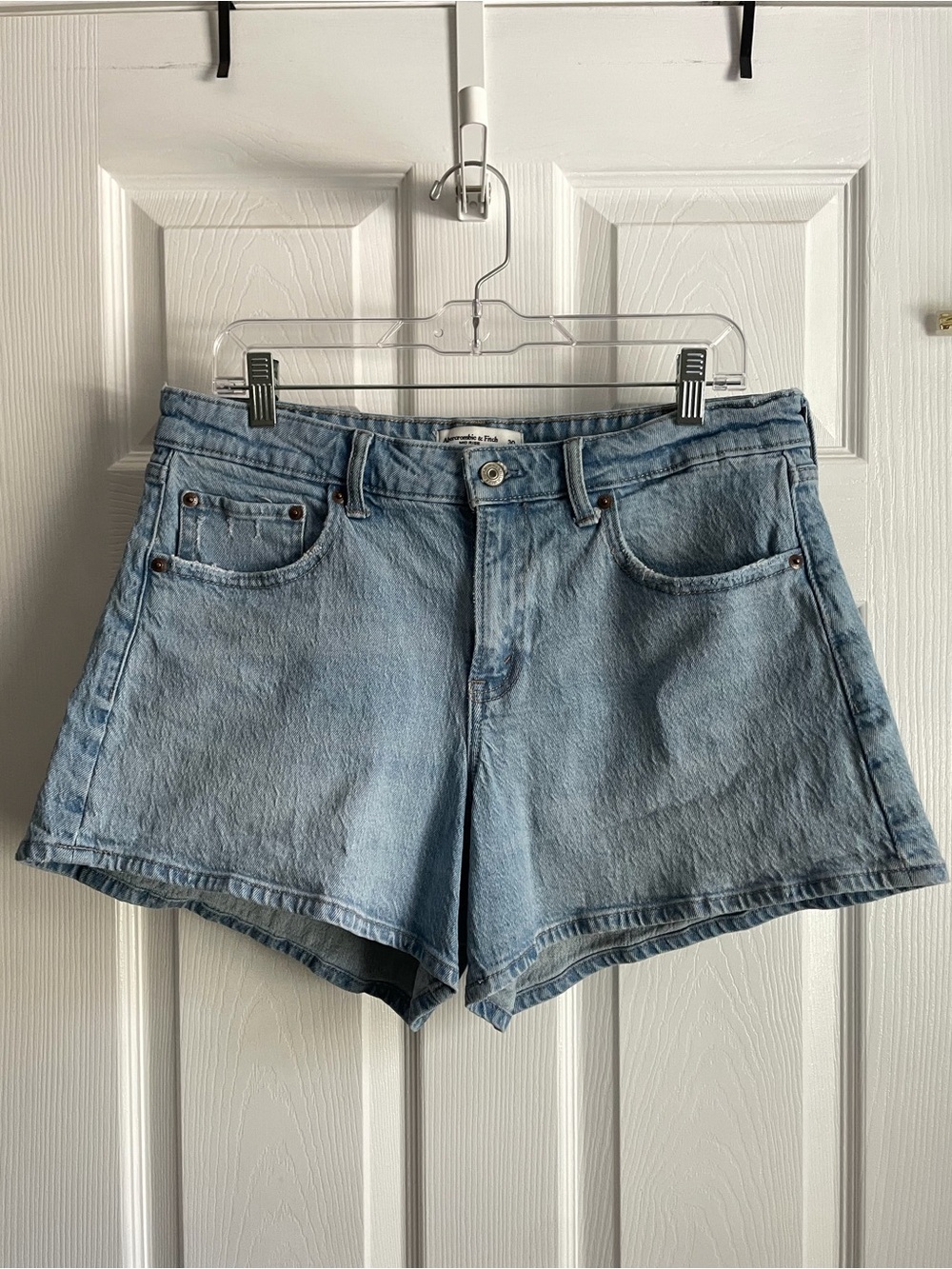 Abercrombie & Fitch Light Blue Denim Jean Shorts